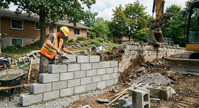 Block Foundation Installation in Boston, MA