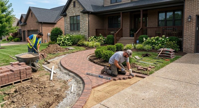 Brick Hardscaping Installation in Boston, MA