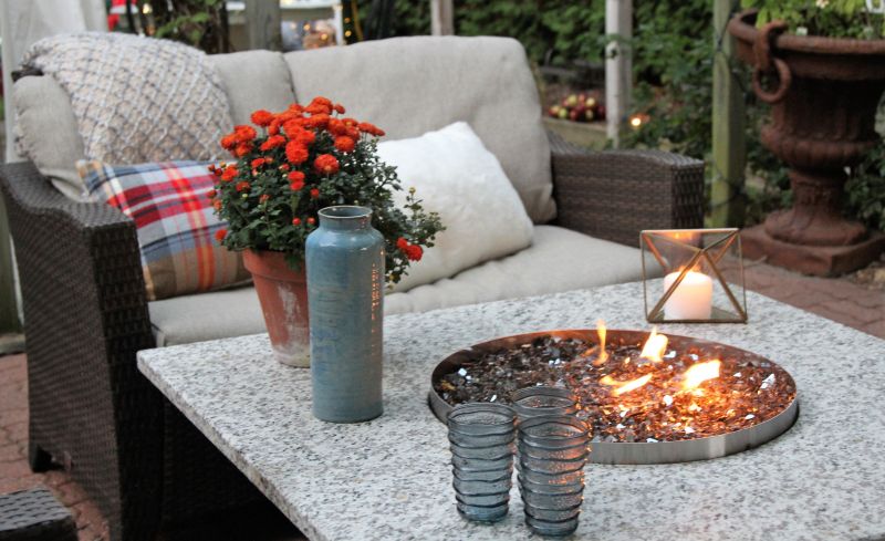 Fire Pit with Built-in Seating
